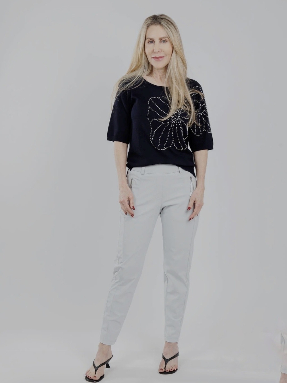 Rafaella Rossi Gray Natina Sport Pant
